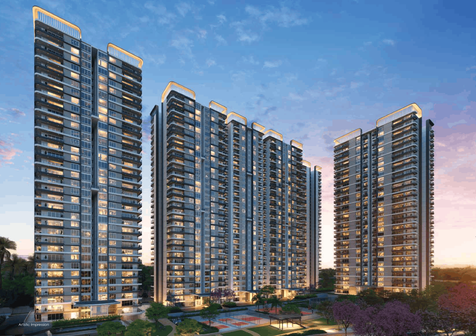 Nambiar District 25 Phase 3 – tower view